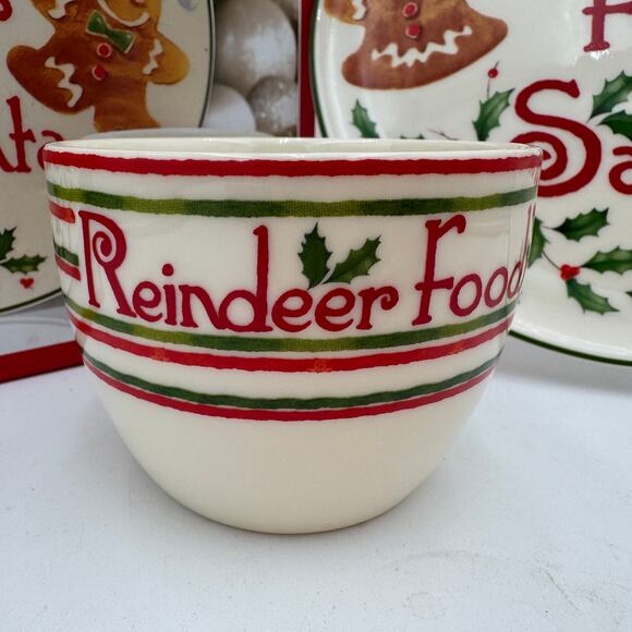 Vintage Lenox Cookies for Santa Set, Reindeer Food, Countdown til' Christmas NEW - Picture 3 of 5